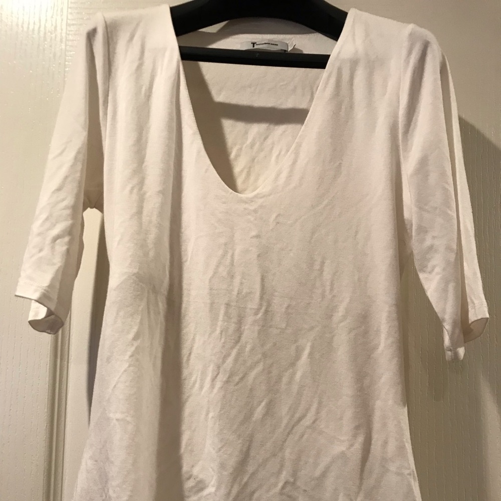 TAlexander wang backless short sleeve tee